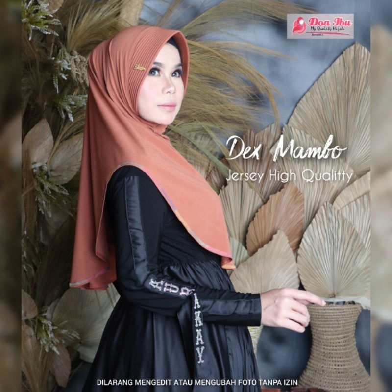Hijab instan jersey/hijab dex mambo ori doa ibu