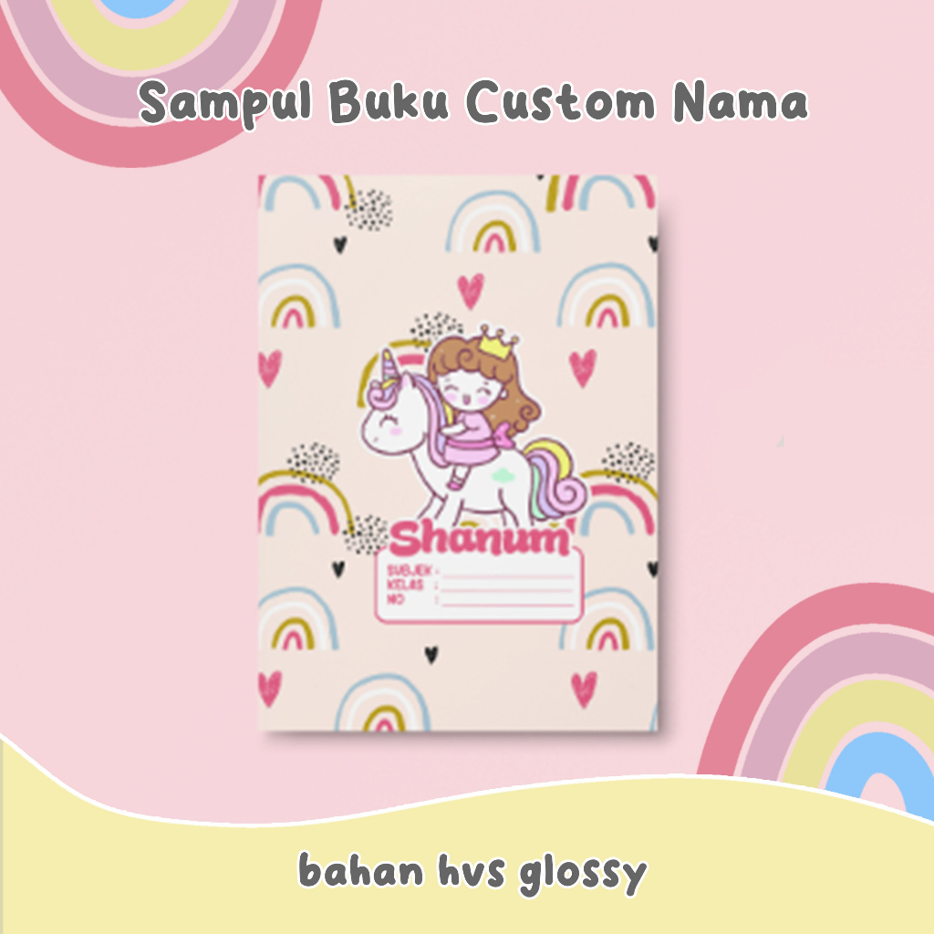 

SAMPUL BUKU SATU LEMBAR CUSTOM NAMA UNTUK SEKOLAH TK SD