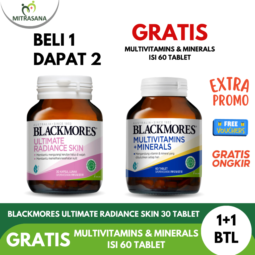 Blackmores Ultimate Radiance Skin 30 Tablet Gratis Blackmores Multivitamins Dan Minerals 60 Tablet