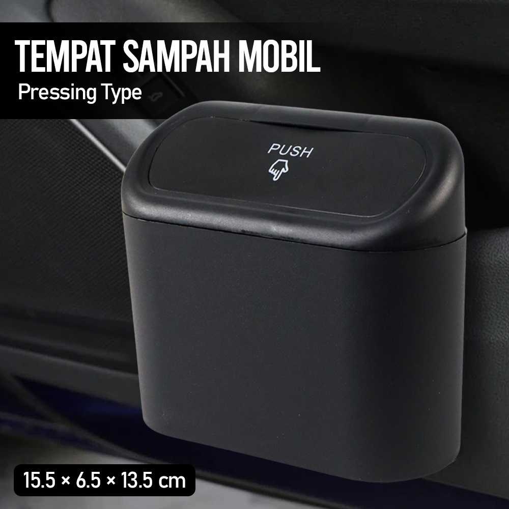 Tempat Sampah Mobil Trash Bin Pressing Type - Tong Sampah Mobil / Car