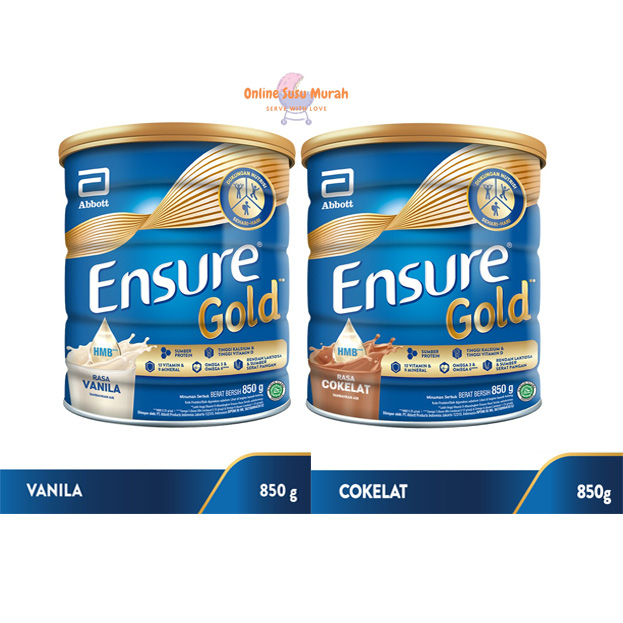 ENSURE VANILLA 850 GR COKLAT KEMASAN BARU
