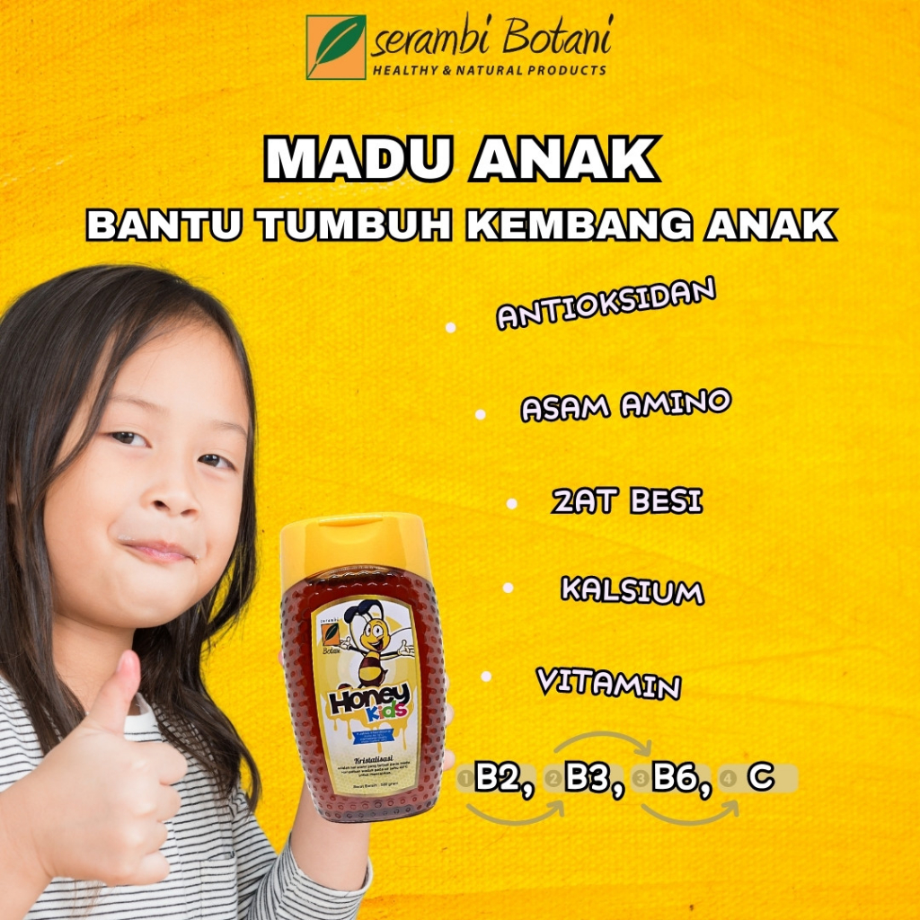 

Madu Anak Murni Asli 500gr Standar Internasional