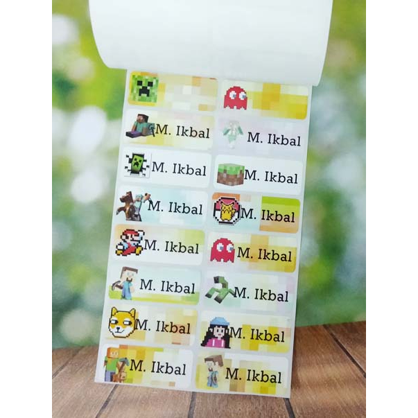 

Label Nama Import Waterproof MINECRAFT