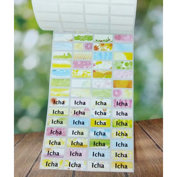 

Label Nama Import Waterproof Polos ROMANTIC FLOWER