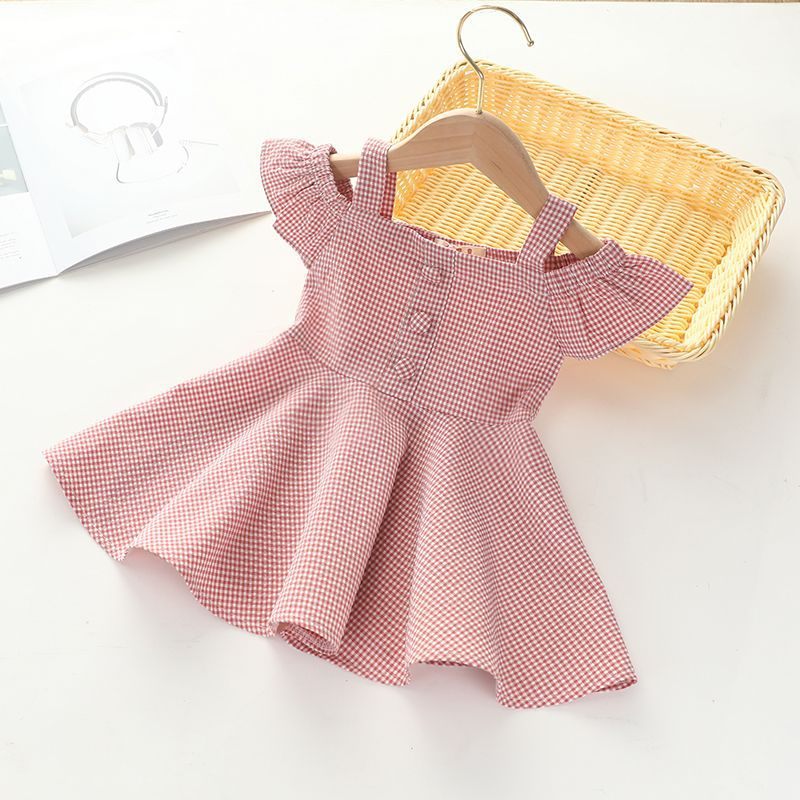 Dress baju anak dan bayi motif sabrina dengan kancing