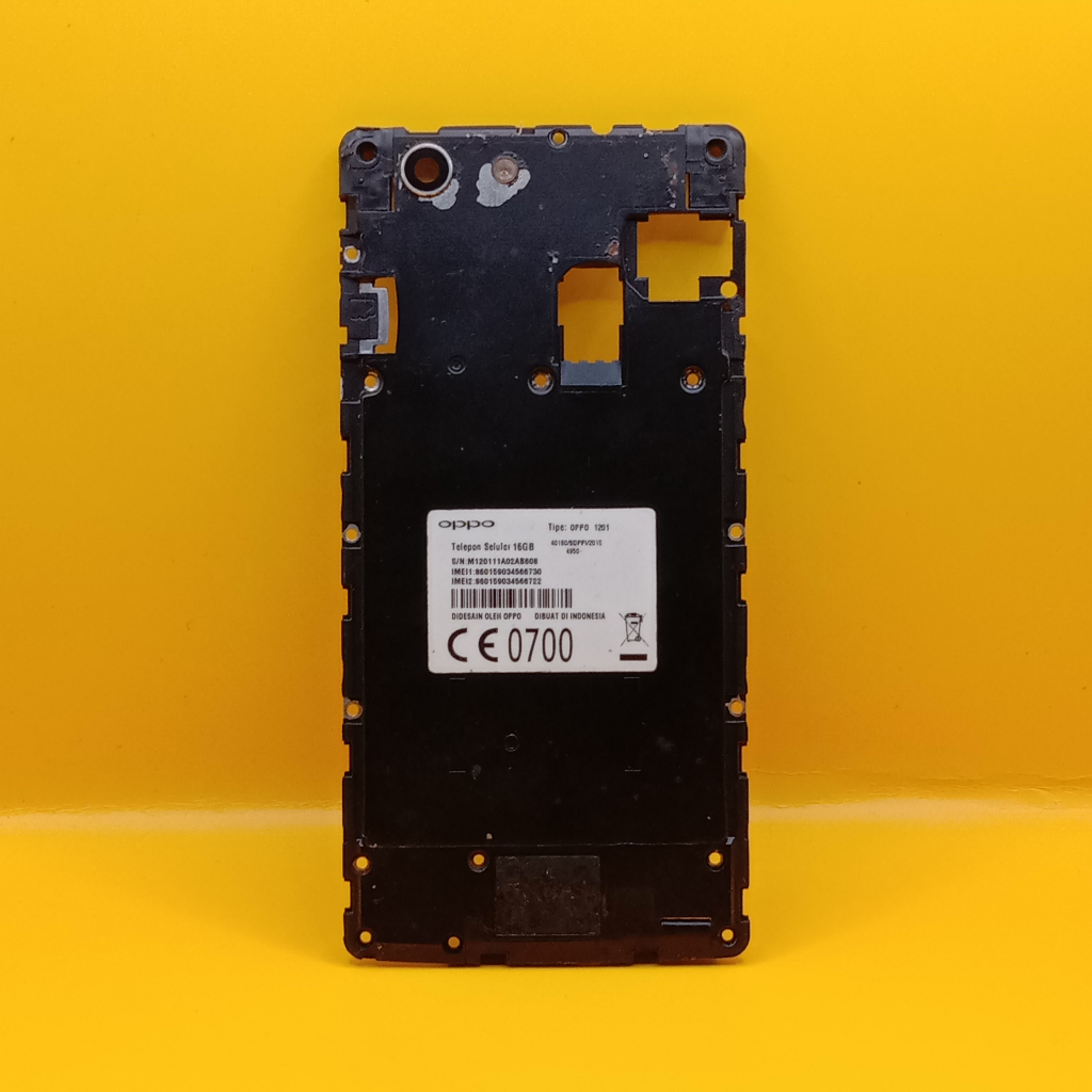 KALENG TUTUP MESIN PENGUAT SINYAL +BUZZER OPPO NEO 5 R1201 ORI COPOTAN