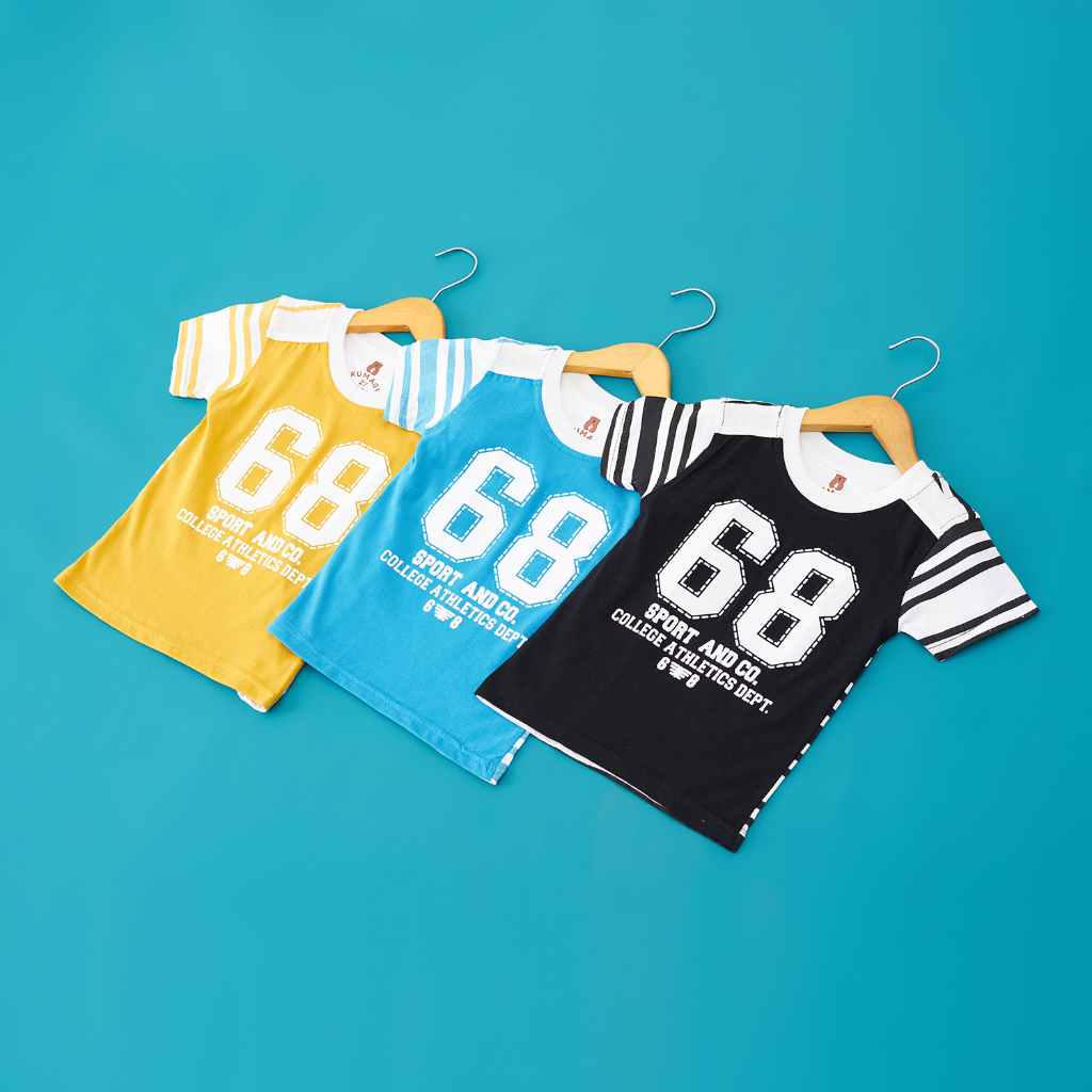 kumagi-  Tshirt Number lengan  pendek /atasan anak 1-10tahun/atasan anak lakilaki/atsancatton