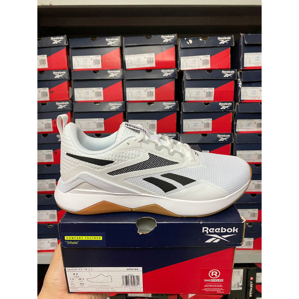 Reebok Nanoflex TR 2.0 White/Black HP6105 Men's Shoes Original