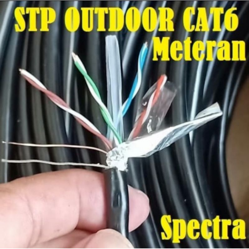 Kabel LAN STP OUTDOOR Cat6 FTP Spectra Meteran