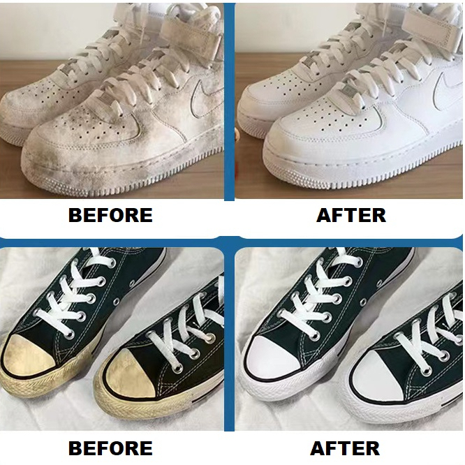 Krim Pemutih Sepatu Sneakers / Krim Pembersih Sofa 260 G+ Spons / Little White Shoe Cleaner / Krim Pembersih Sepatu Putih Mudah dan Praktis Tanpa Dicuci