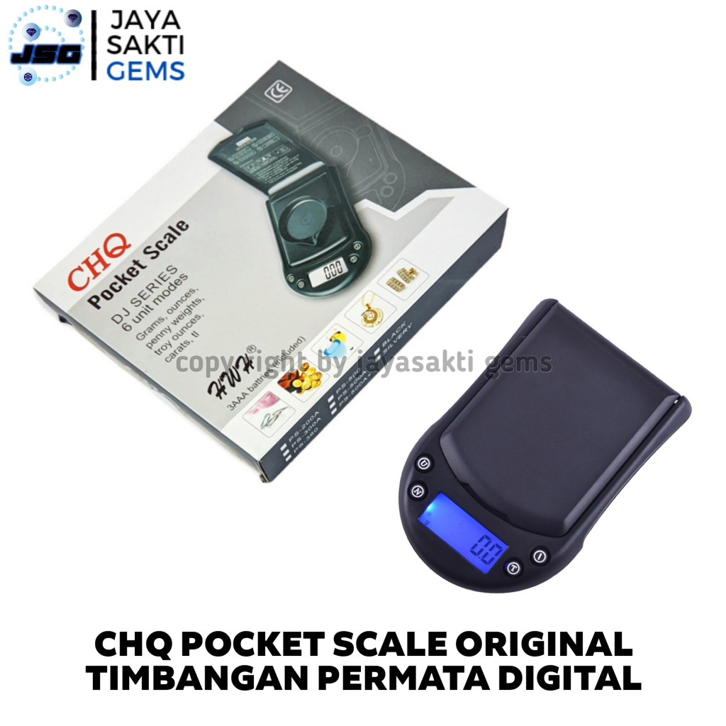 ✅ [GARANSI ORIGINAL] CHQ Pocket Scale 0,01 Timbangan Emas Batu Digital Termurah