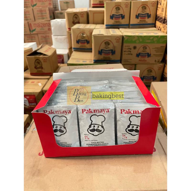 

Ragi Instan Sachet Pakmaya Dijual per Box isi 60 sachet