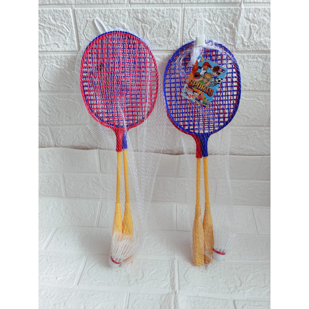 MAINAN OLAHRAGA ANAK RAKET JALA DAN RAKET BADMINTON / MAINAN RAKET BADMINTON UNTUK ANAK ANAK / MAINA