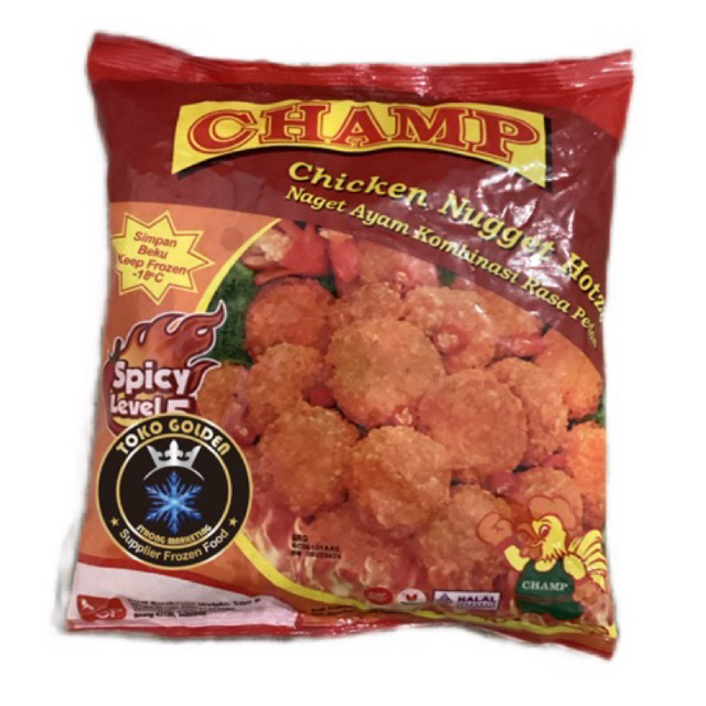 

champ chicken nugget hot 500gr