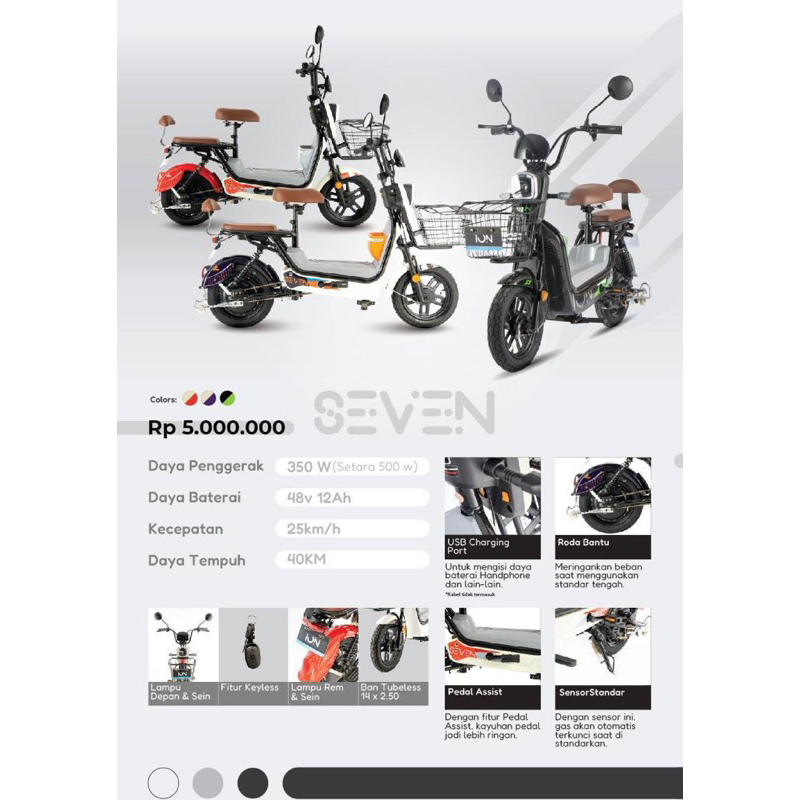 Sepeda Listrik Element ION EBike Seven