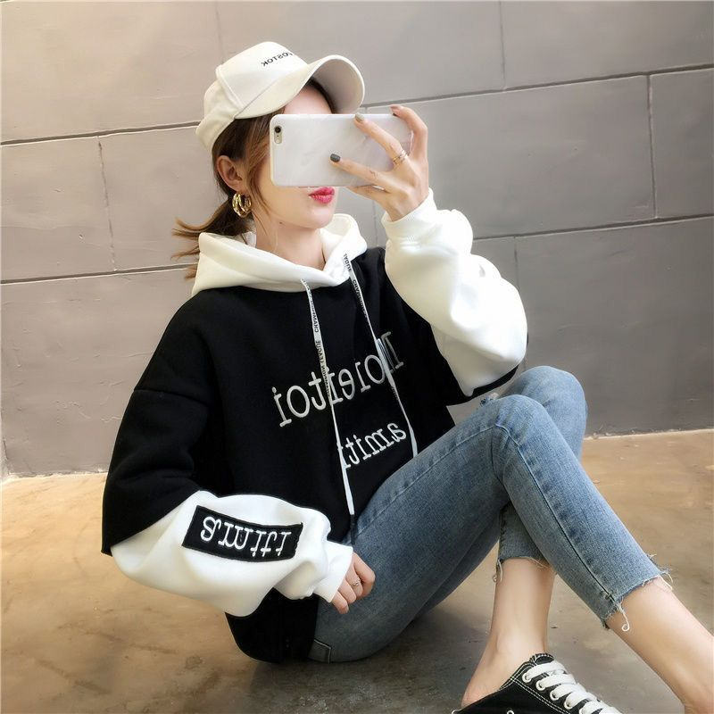 WINNIE Hoodie Wanita Korea Oversize