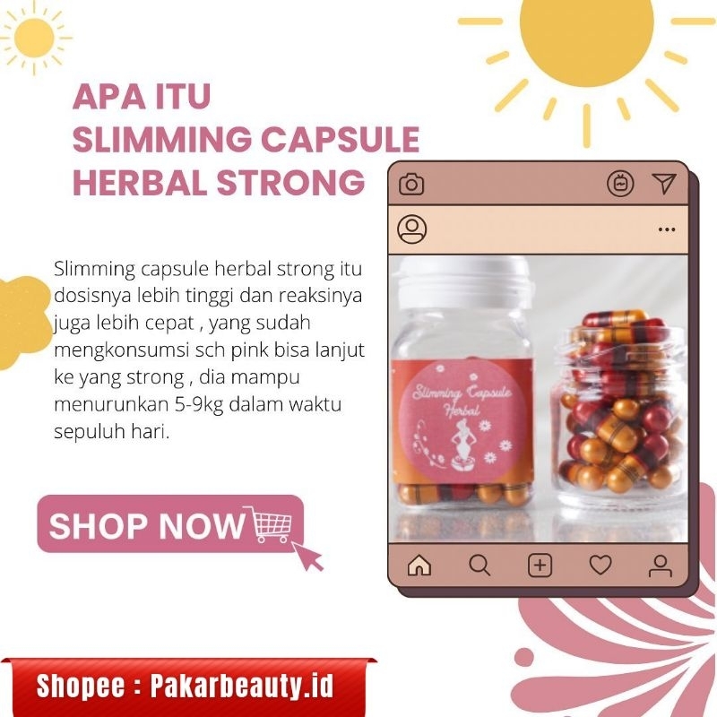 STRONG Slimming Capsule Herbal Pelangsing Diet