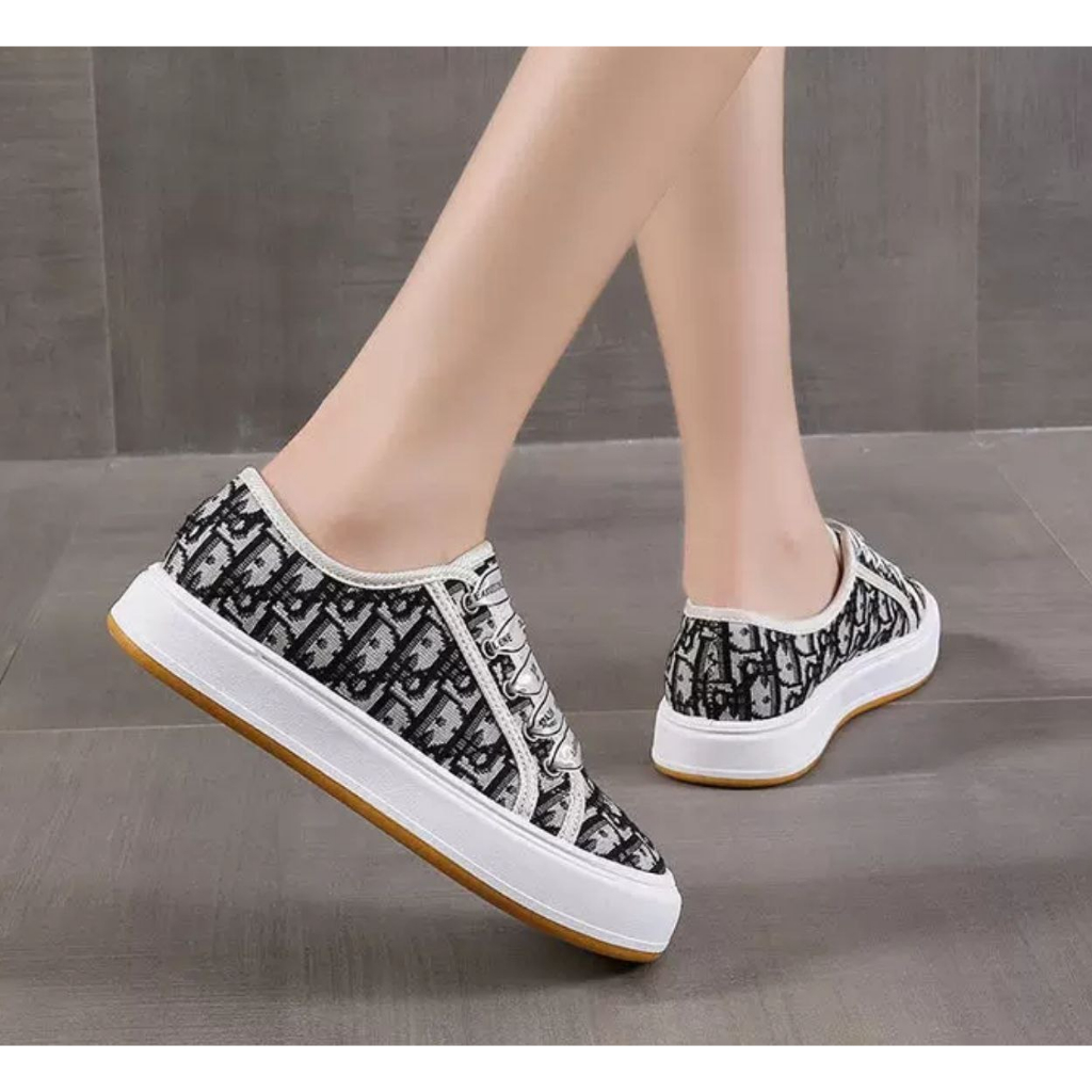 AGI7010 Sepatu Sneakers Wanita Fashion Import Walk'N Sneaker Tali Sepatu Silk Ready Jakarta Bisa COD (WIth Box)