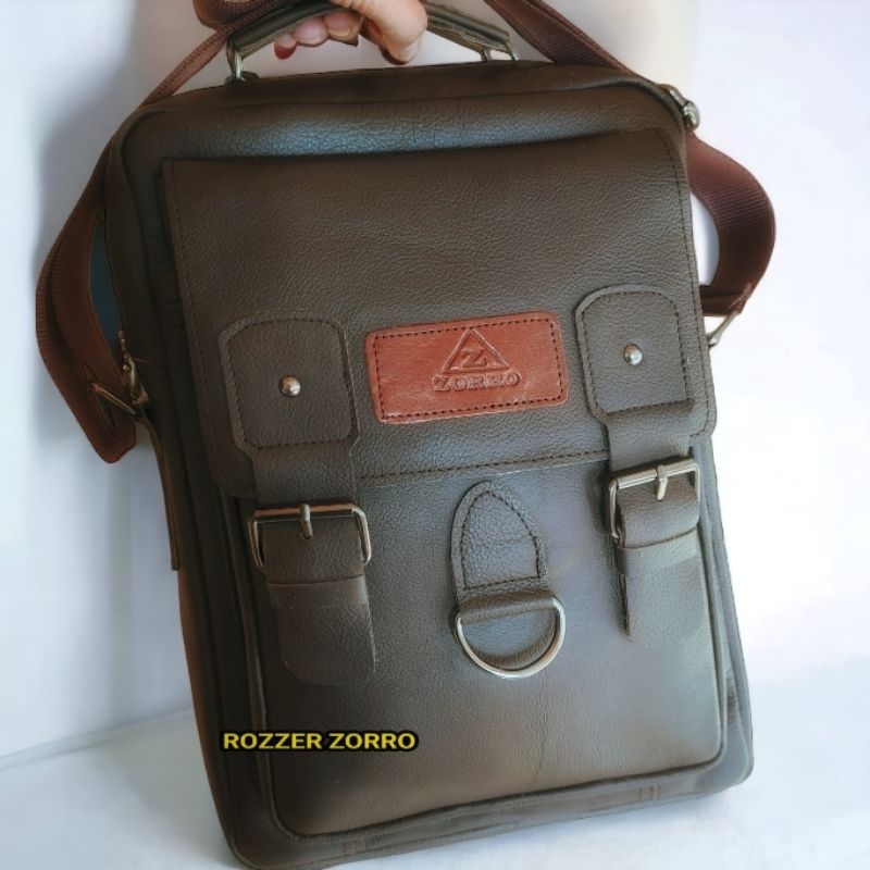 Tas laptop kulit asli simon original garut