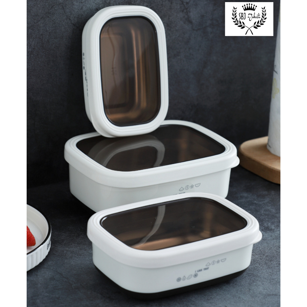 Kotak Makan Lunch Box 304 Stainless Steel Meal Box BPA Free ANTI BOCOR PREMIUM QUALITY