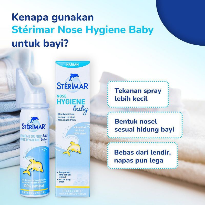 STERIMAR Baby Nasal Hygiene Spray Pengencer Ingus Bayi Pembersih Hidung Cuci Hidung Bayi Semprot