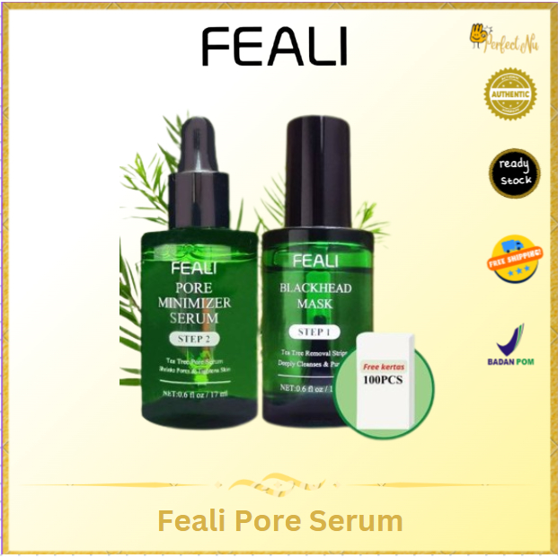 [BPOM] FEALI BLACKHEAD REMOVER MASK STEP1 DAN STEP2 PORE SERUM