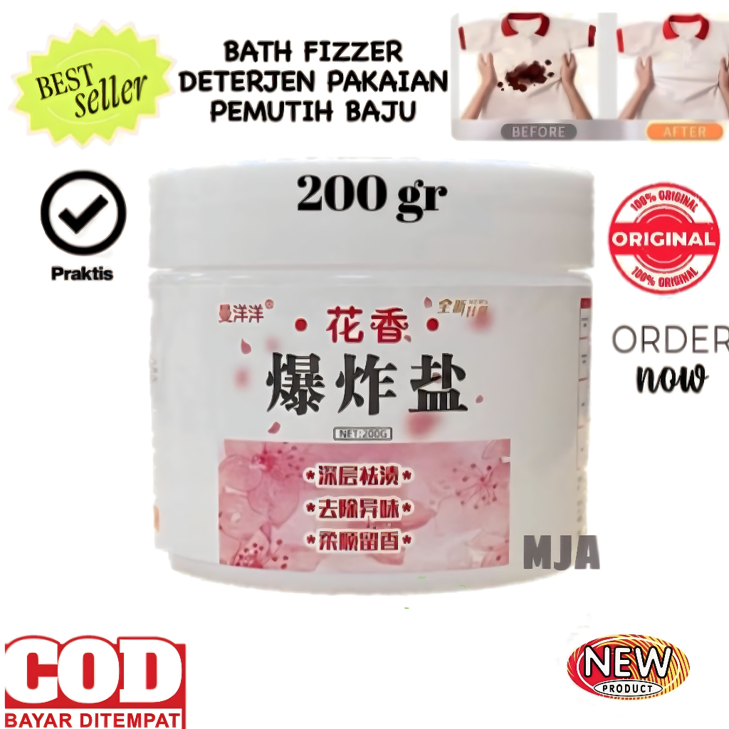 (BISA COD) PROMO Deterjen Pemutih Pakaian / Penghilang Noda Baju / Bath Fizzer / Laundry Mate Blast Salt