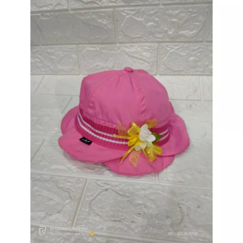 PROMO !! TOPI BUCKET ANAK PEREMPUAN / TOPI BUCKET KELOPAK BUNGA