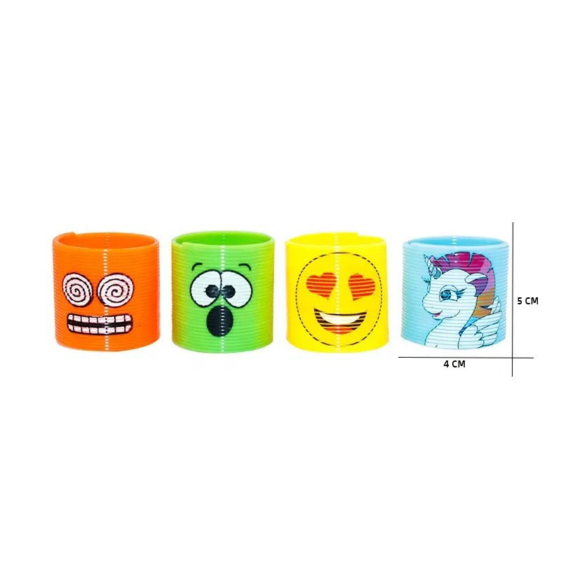 Mini Spring Sirkus Toy Mainan Anak Berbentuk Karakter Lucu