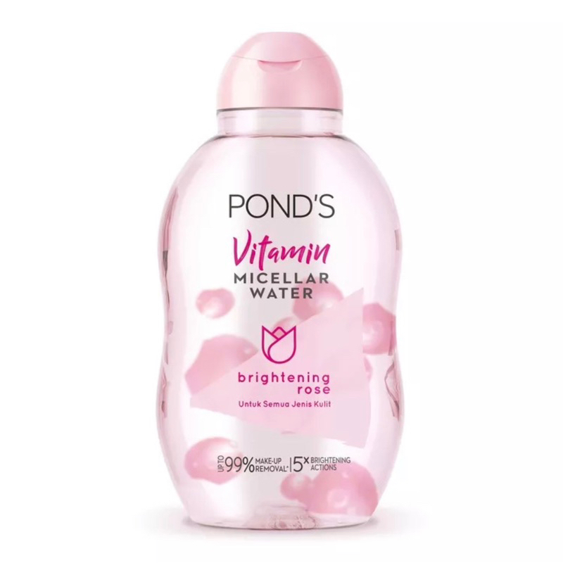 Ponds Vitamin Micellar Water Makeup Remover Brightening Rose For All Skin Type 55Ml