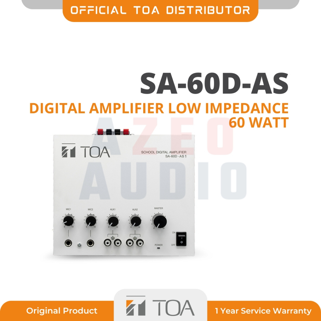 Digital Amplifier TOA SA-60D-AS 60W | Garansi Resmi