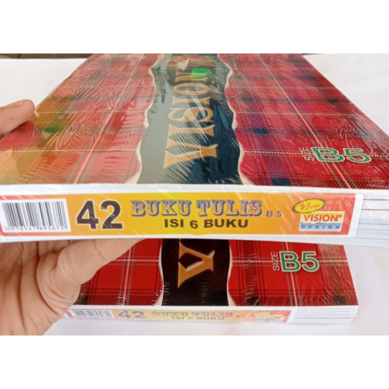 

Buku Tulis Vision isi 42 lembar / buku tulis (6pcs)