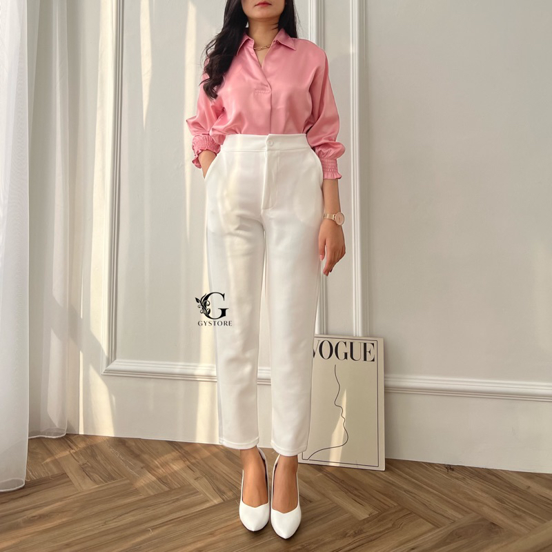 Yuka Pants Scuba | Celana Kerja | Celana Kasual | Celana Pensil