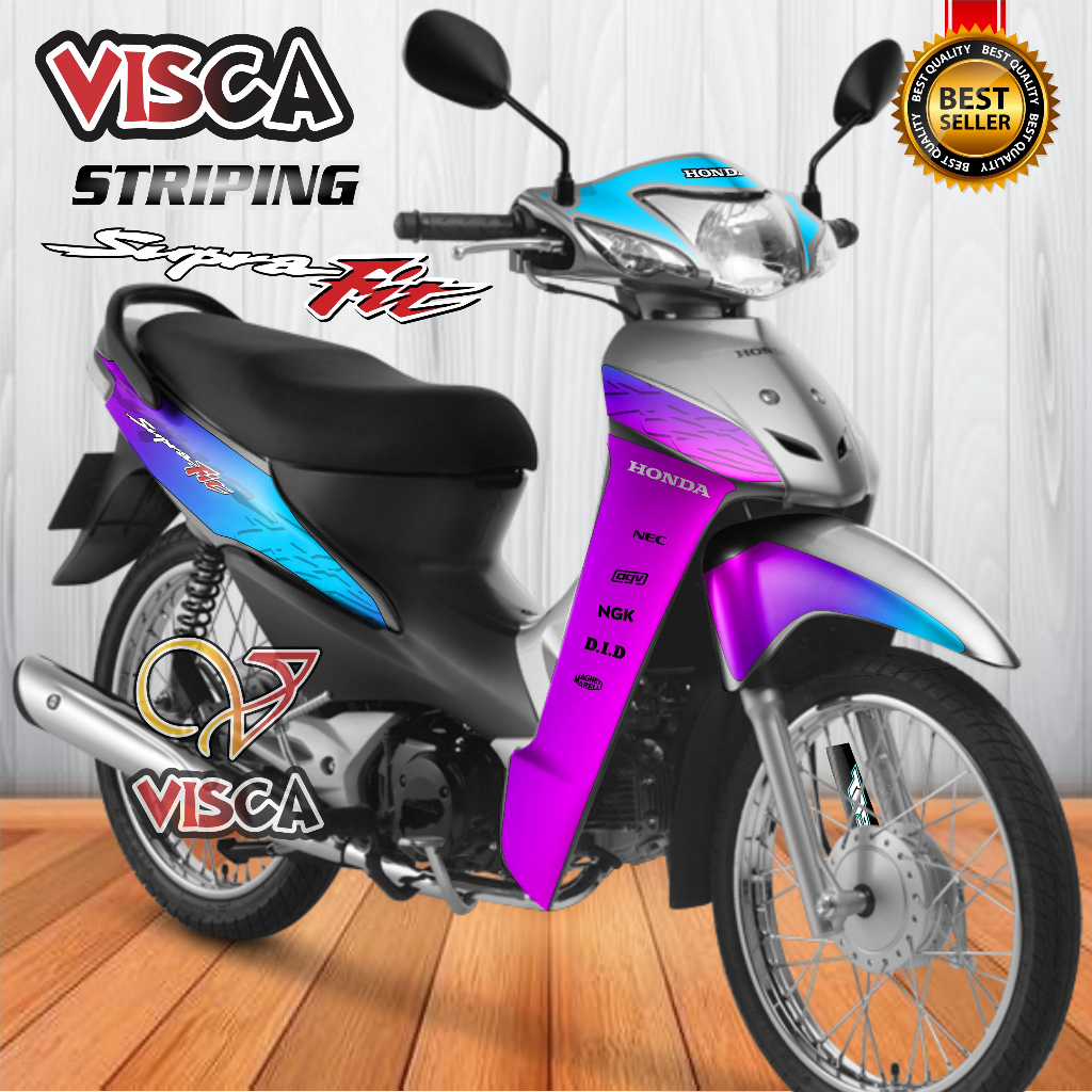 Striping Supra Fit New Stiker Supra Fit New Bunglon