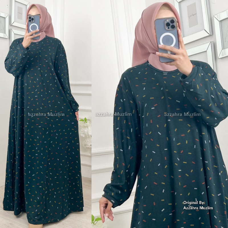 Siena Maxy - LD120-130 Gamis Denim Diana Jumbo Bigsize Bumil / R.22 -  025-5944