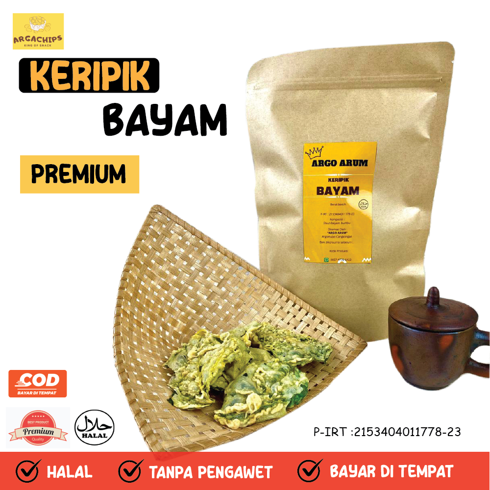 

KERIPIK PEYEK BAYAM RENYAK KRIUK CRISPY OLEH OLEH KHAS JOGJA