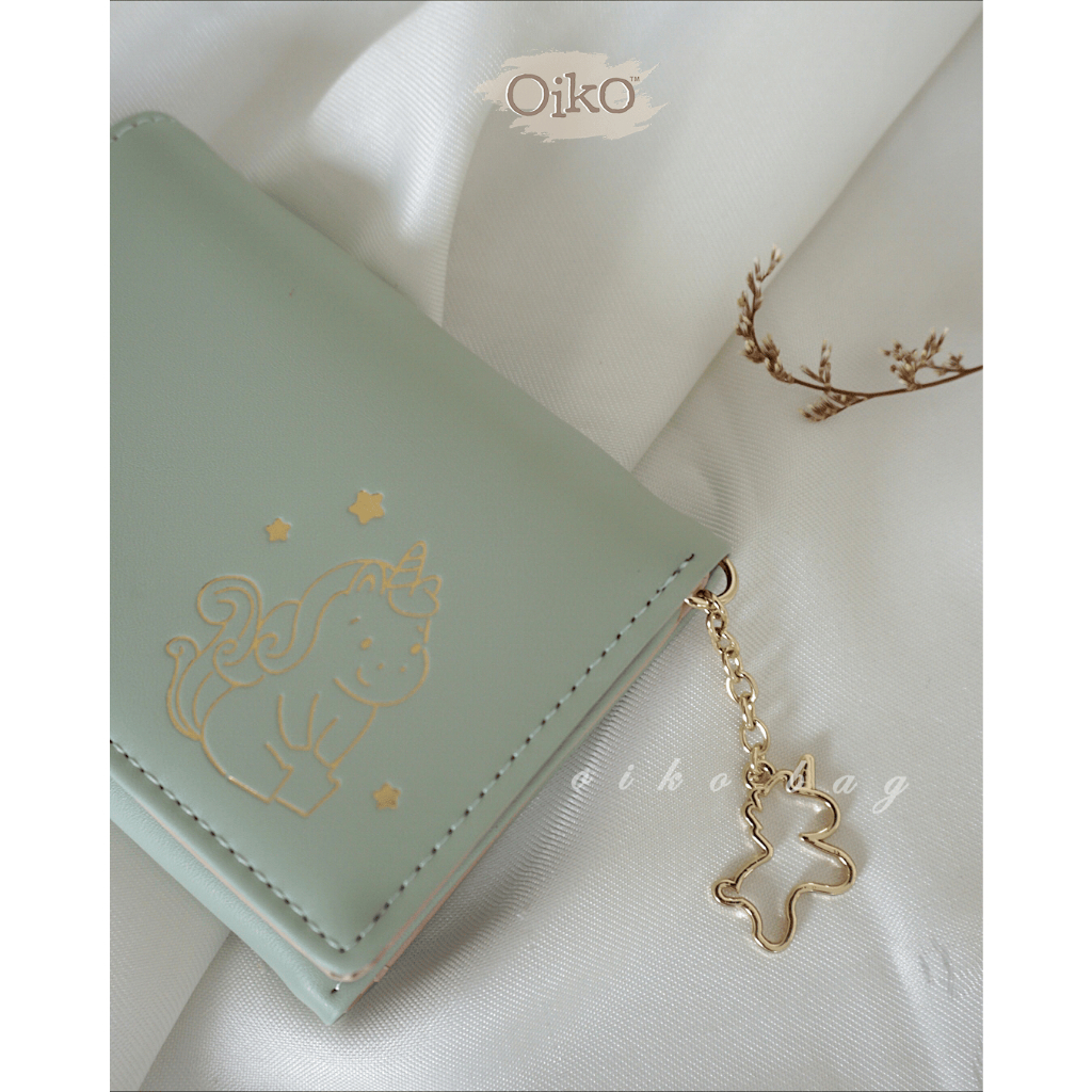 DOMPET WANITA KECIL OIKO UNICORN WALLET / DOMPET LIPAT / CARD HOLDER / DOMPET KARTU / DOMPET LUCU