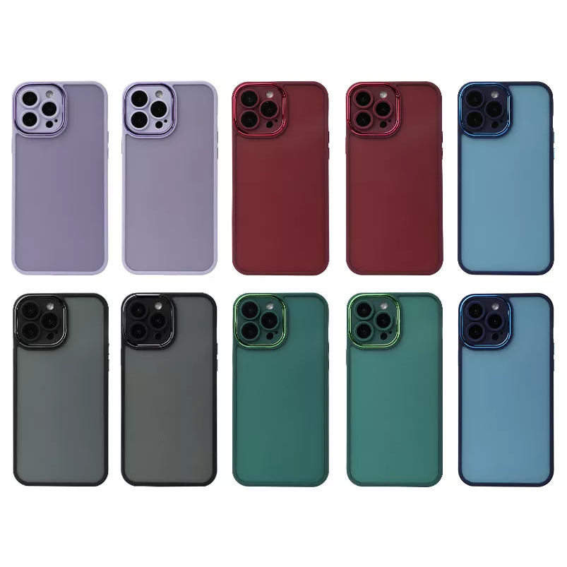 Soft Case Frosted Semi Transparant Silikon Realme 9 4G Realme 9 Pro Realme 9 Pro Plus Realme 10 4G Realme C30 Vivo V25 5G / Vivo V25e Vivo T1  Full Frame Camera Protect