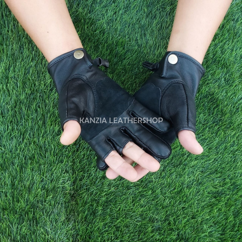 Sarung Tangan Memancing Kulit Kanzia Leathershop Fishing Gloves