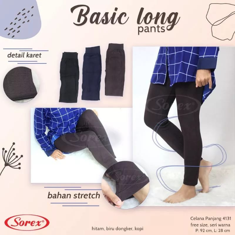 Celana Panjang Legging Sorex 4131 Katun |ky