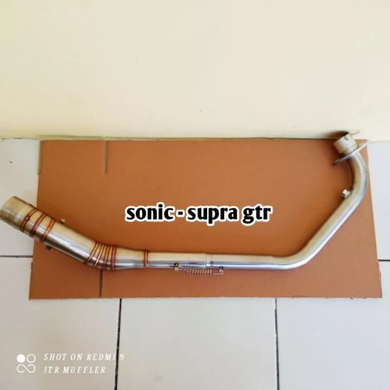 Pipa Leher Leheran Knalpot Sonic 150 Supra Gtr 150