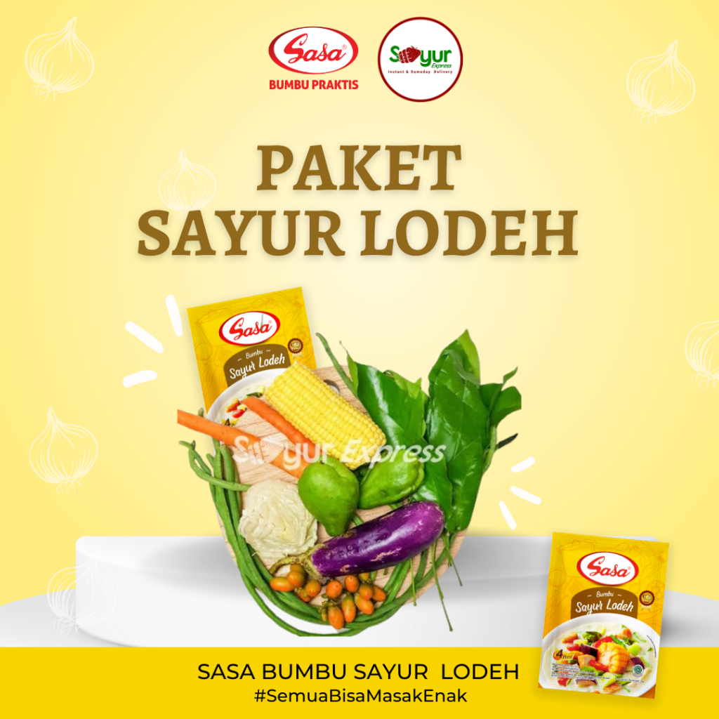 KIRIM INSTAN Paketan Sayur Lodeh 500gr BONUS Sasa Sayur Lodeh dan Santan