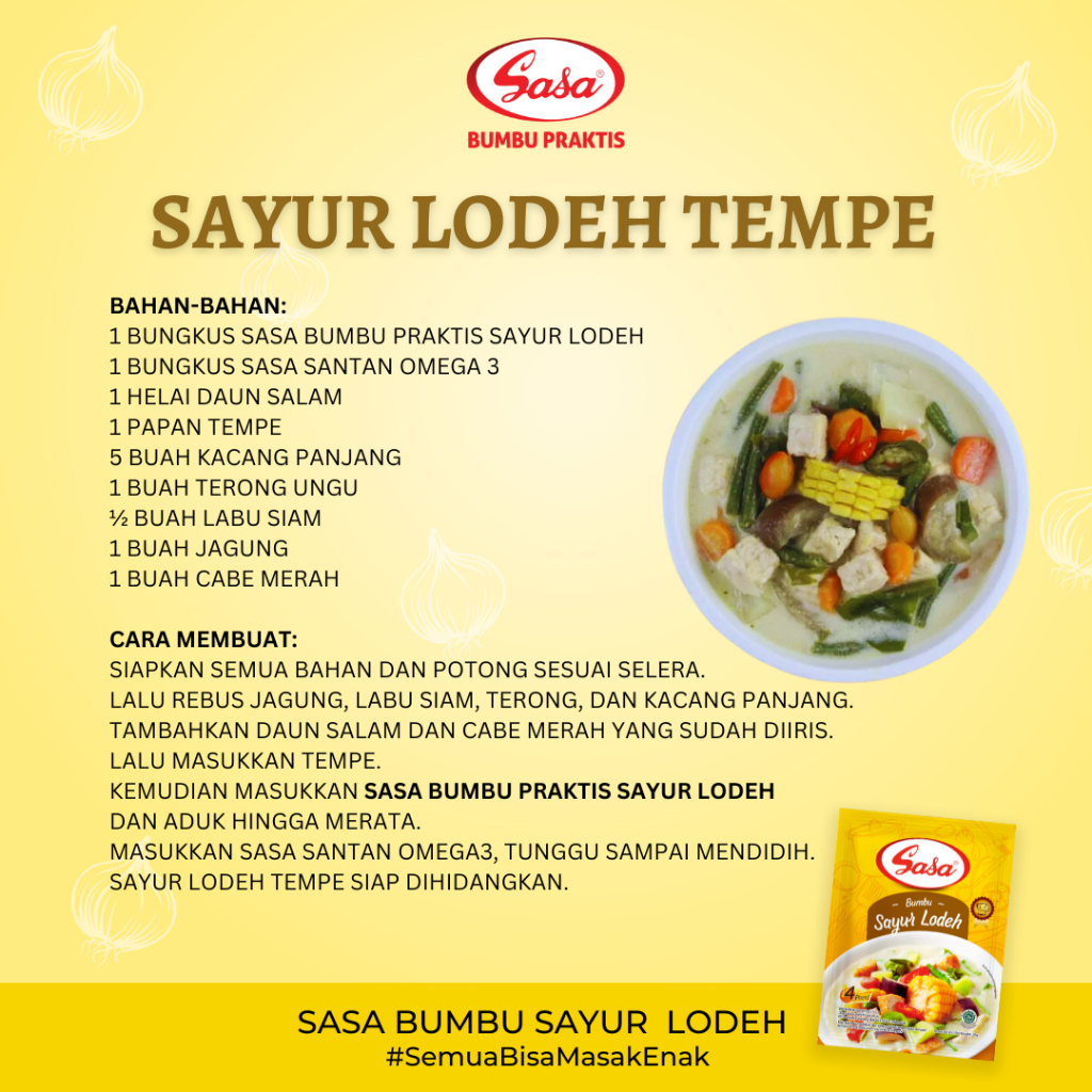 KIRIM INSTAN Paketan Sayur Lodeh 500gr BONUS Sasa Sayur Lodeh dan Santan