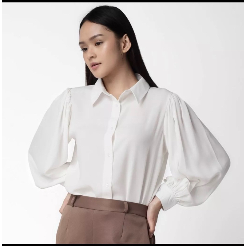 Benhill Kemeja putih Wanita Lengan Panjang