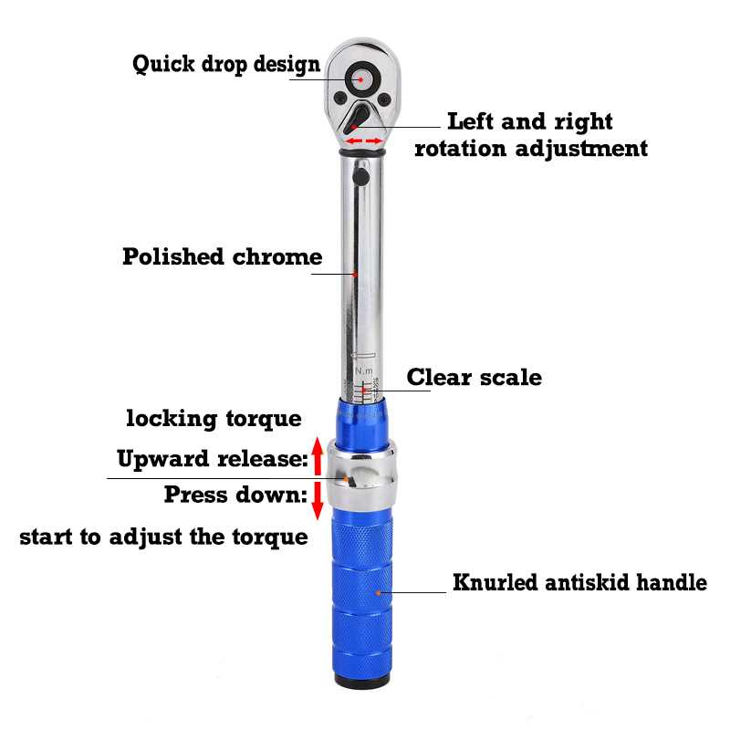 Benkai Set Kunci Ratchet Torque Wrench 2-24N.m 15 PCS - B2-24