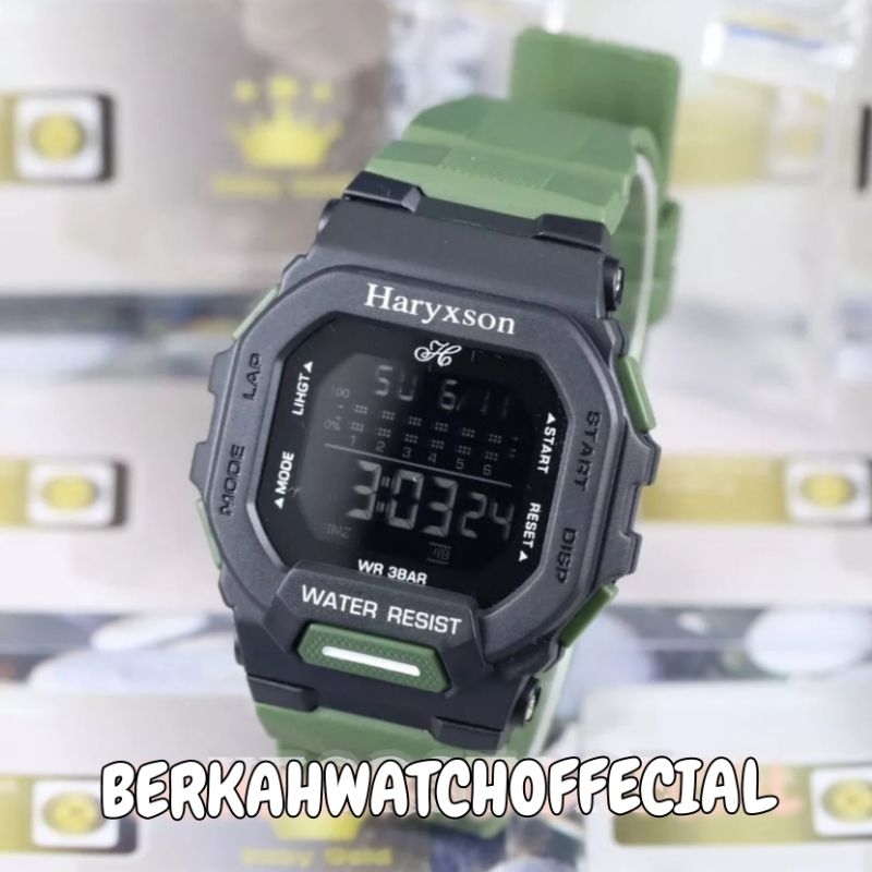 COD✓JAM TANGAN PRIA ORIGINAL HARYXSON 1028 WATERPROOF BISA DIBAWA RENANG TALI RUBBER BAHAN HALUS TERLARISSSS