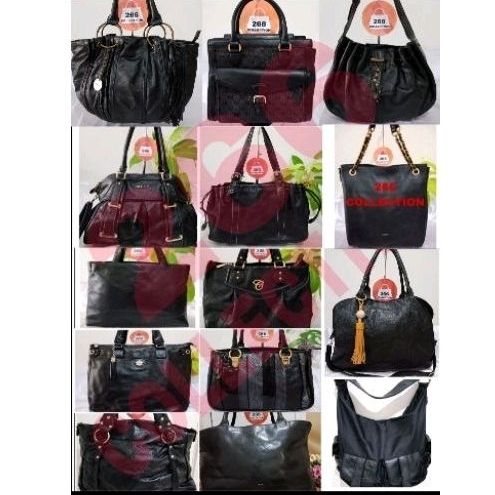 TAS KULIT ASLI HITAM SISLEY/CAPACCI/NICOLE MILLER/RENOMA/SSAMZIE/MULE/BRANDED PRELOVED