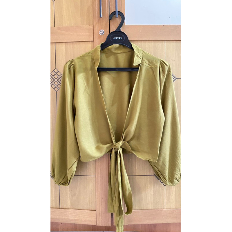 Wrap Top Rayon | Atasan Wanita Crop top