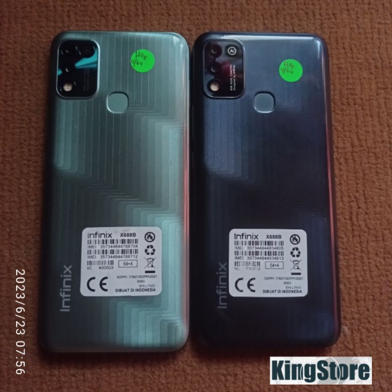 INFINIX HOT 11 PLAY 4/64 SECOND ORIGINAL | 6000 mAh | Chipset Mediatek MT6765G Helio G35 | 13MPl