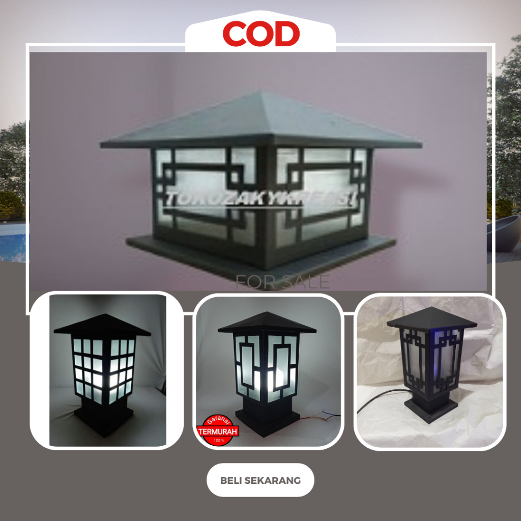 lampu pilar pagar rumah taman ruangan jumbo minimalis